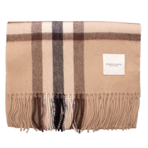 Herensjaal klassieke ruit beige