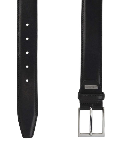 Zwarte leren riem
