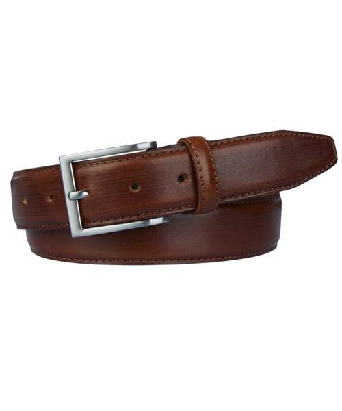 Klassieke riem cognac - Afbeelding 2