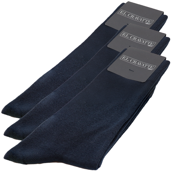 Sokken donkerblauw 3-pack - Afbeelding 2