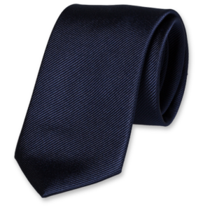 Zijde stropdas donkerblauw