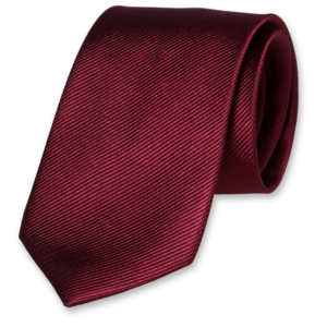 Zijde stropdas bordeaux