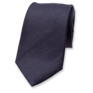 Linnen stropdas donkerblauw